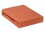 Prześcieradło Jersey z gumką ceglaste 120x200   025